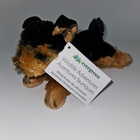 NEW Wildlife Adventures Puppy Dog Yorkshire Terrier Plush 8" Long Evergreen 2023 - Picture 1 of 9